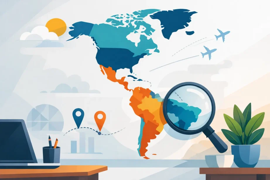 Mapa das Américas para Parede: como escolher