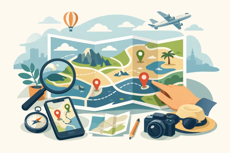 Mapa ilustrado para turismo: como escolher