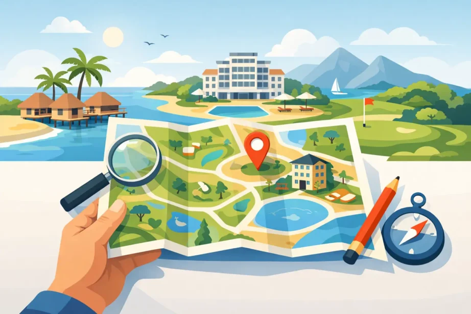 Mapa para resort personalizado: como acertar
