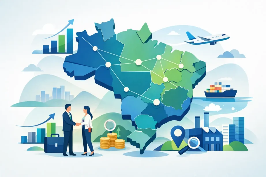 Mapa do Brasil empresarial para sua operação Mapa do Brasil empresarial para sua operação