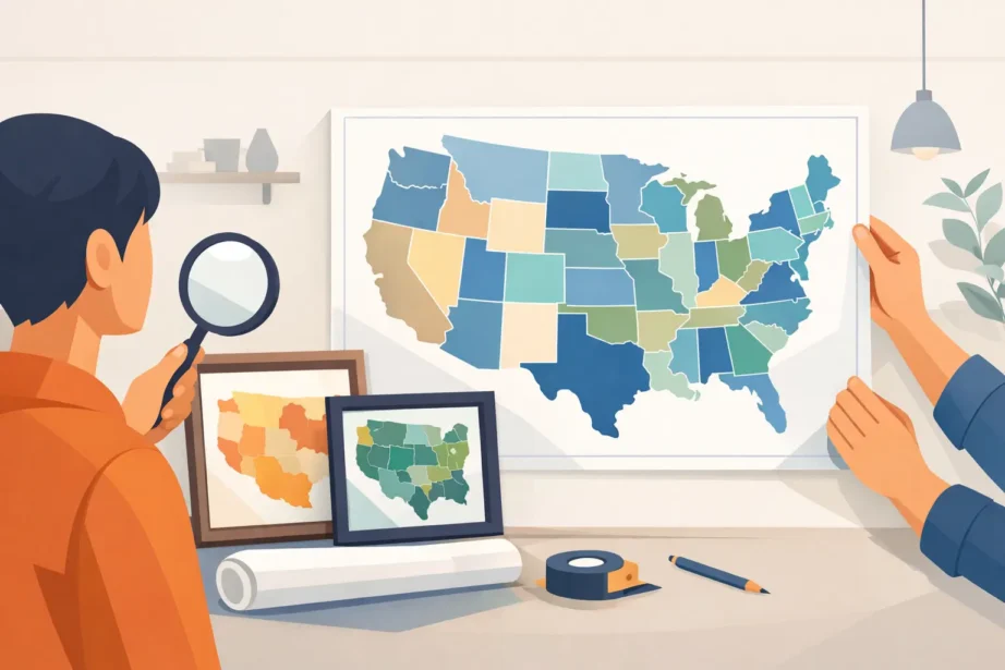 Como escolher um mapa de estados para parede